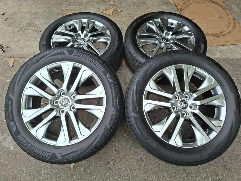 di jual velg zenix tipe Q r18 ban BS turanza 235 55 18 nik 2026