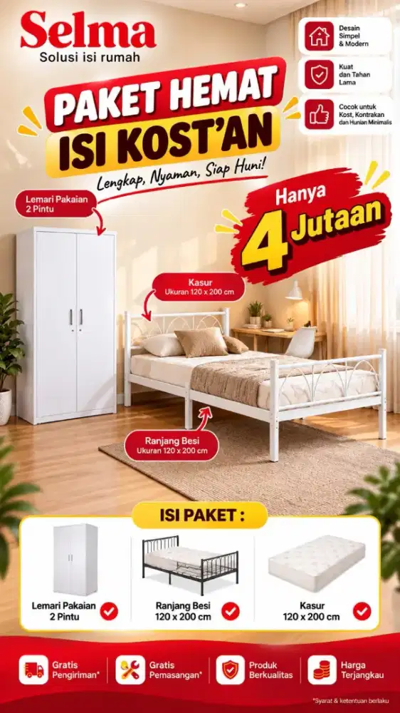 Paket hemat isi kosan