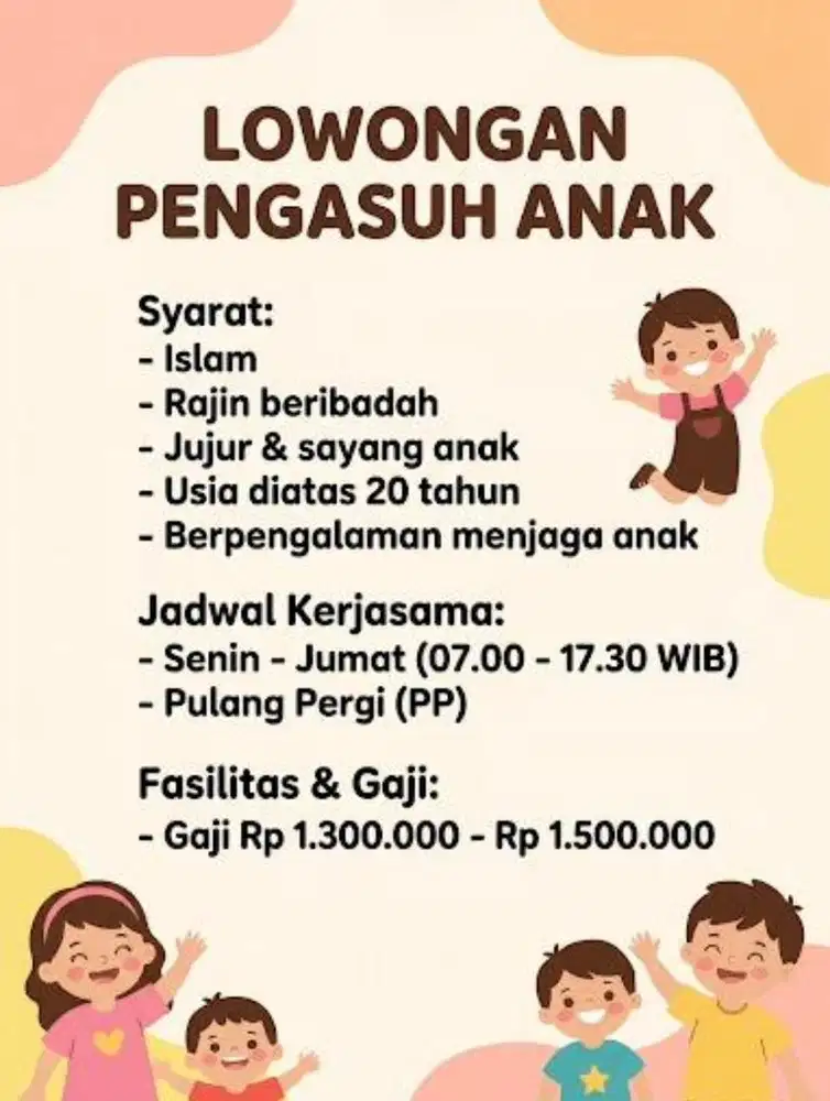 Loker pengasih bayi umur 3 bulan