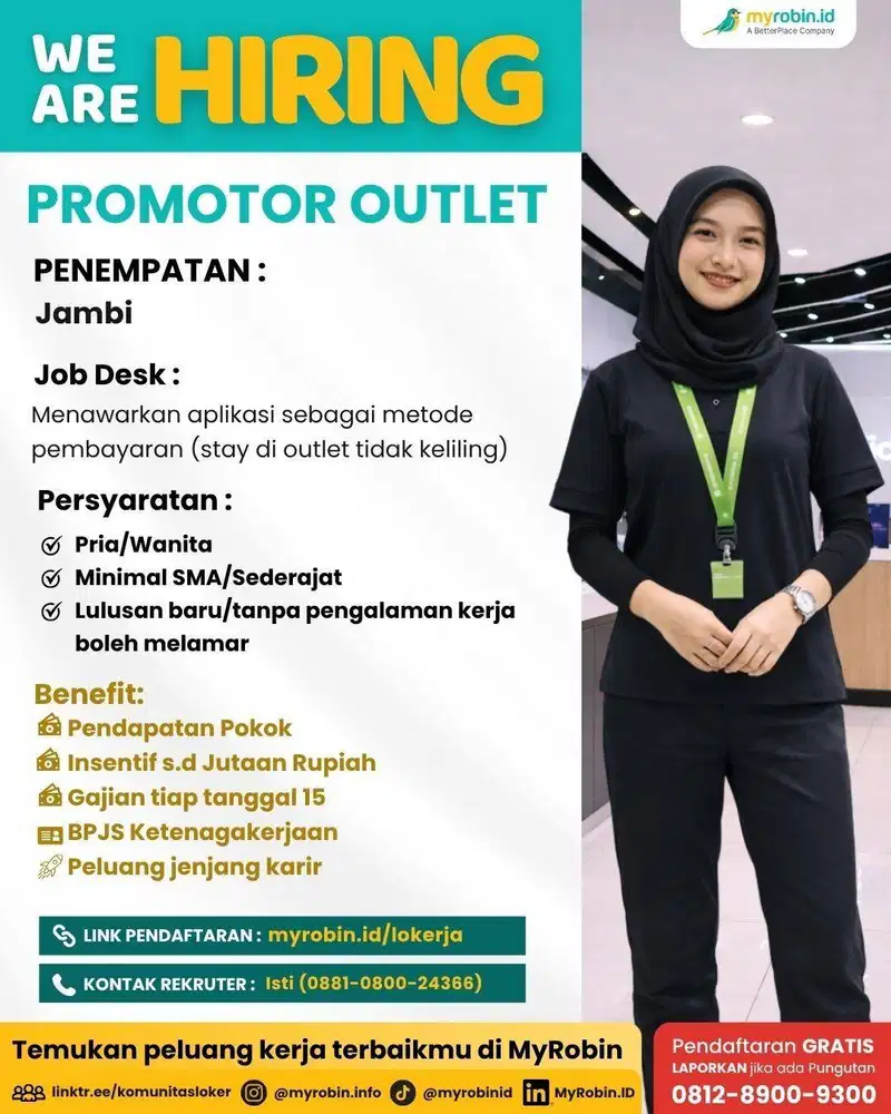 LOWONGAN TERKINI!  Lagi cari kerja? Ini kesempatan kamu jadi PROMOTOR
