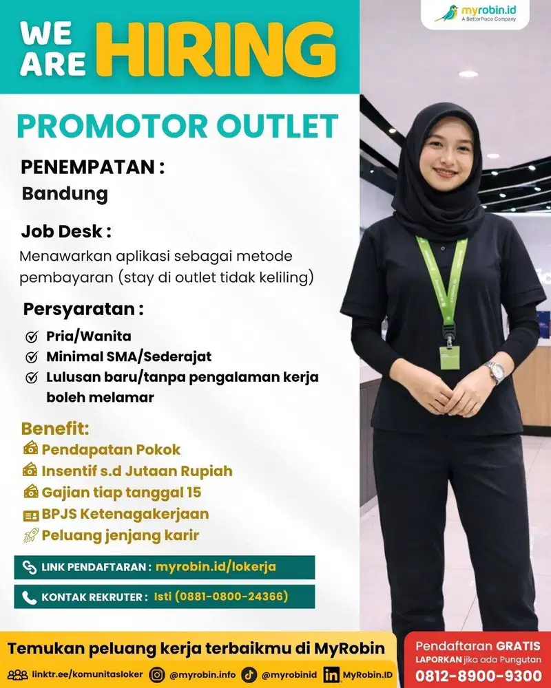 LOWONGAN TERKINI!  Lagi cari kerja? Ini kesempatan kamu jadi PROMOTOR