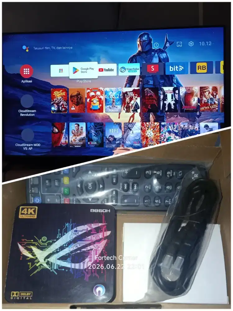 Stb android - B860H V1 - OS 9 - Fullset - Siap Pakai