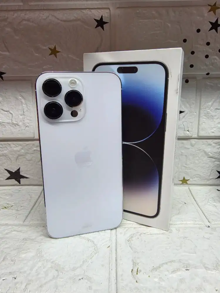 Iphone 14 pro max 512gb silver second resmi