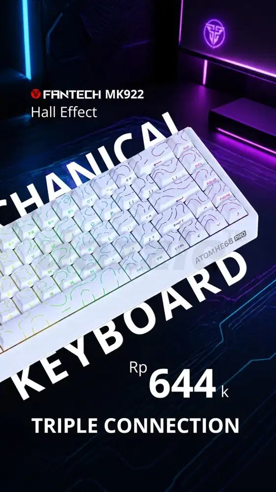 FANTECH ATOM HE68 MK922 WHITE