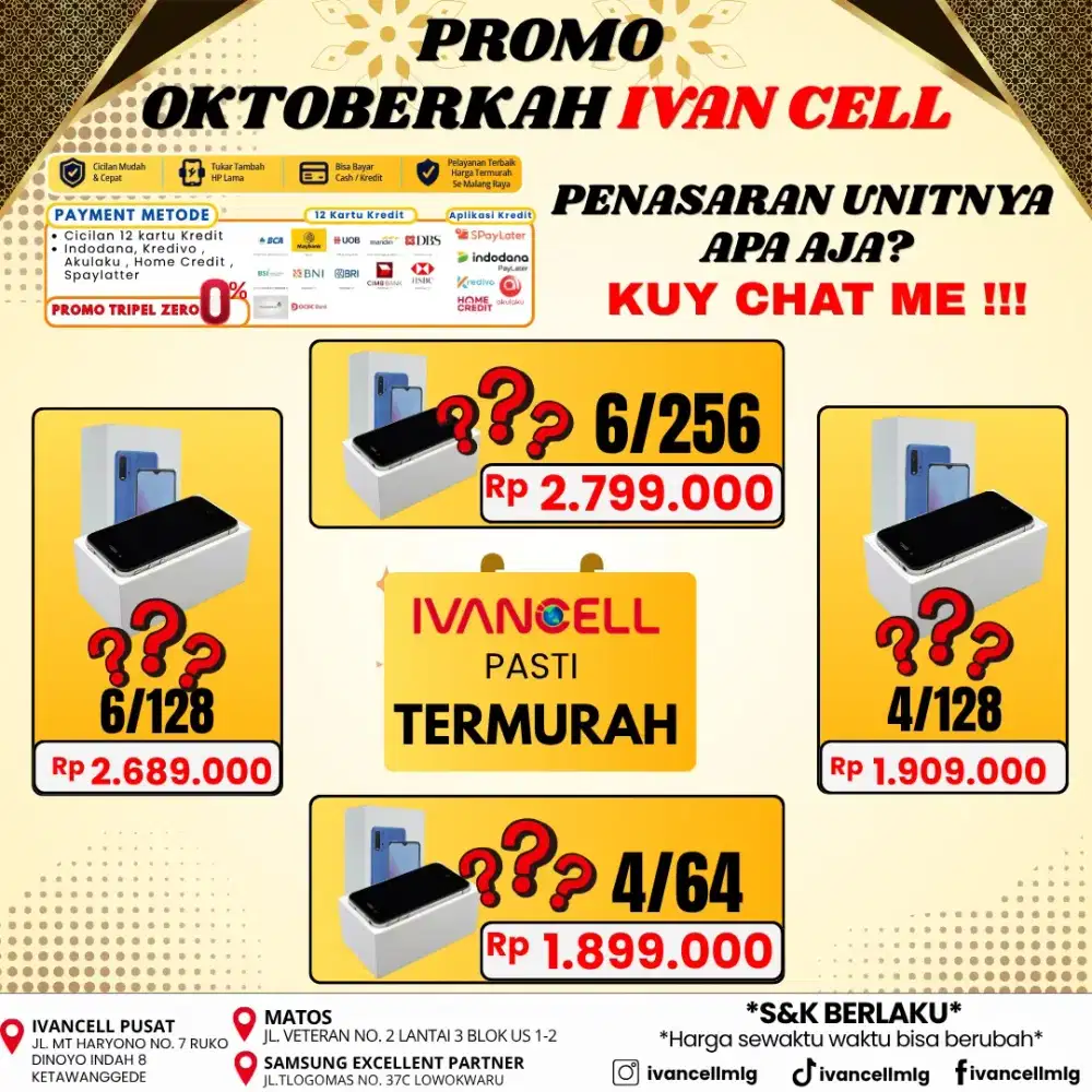SAMSUNG A17 SERIES . PROMO BANTING HARGA. UNIT NEW SEGEL. HARGA MURAHH