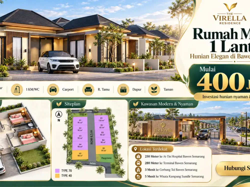 Rumah Minimalis Murah Semarang SHM Dekat Terminal Bawen