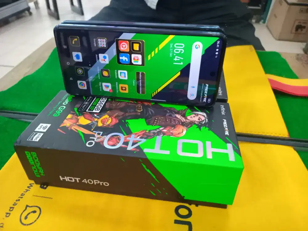 Infinix HOT40 Pro ram 8/256 gb mulus no minus lengkap