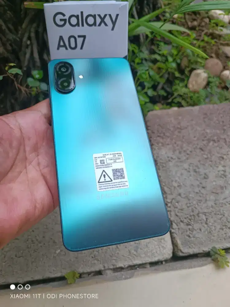 Samsung a07 4+4/64 mulus seperti baru dan lengkap pemakaian 2 bln