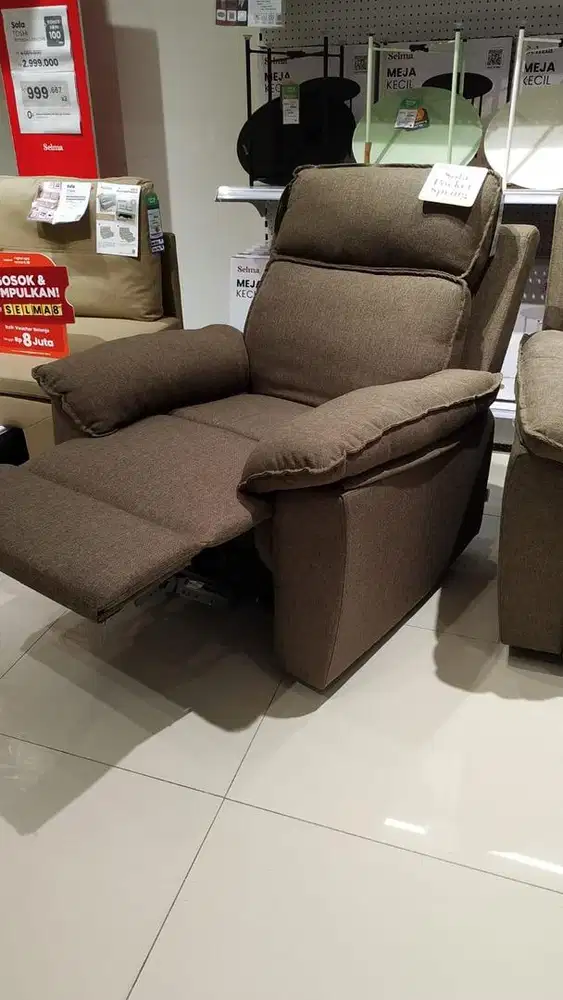 SOFA Recliner 1 seater fabric