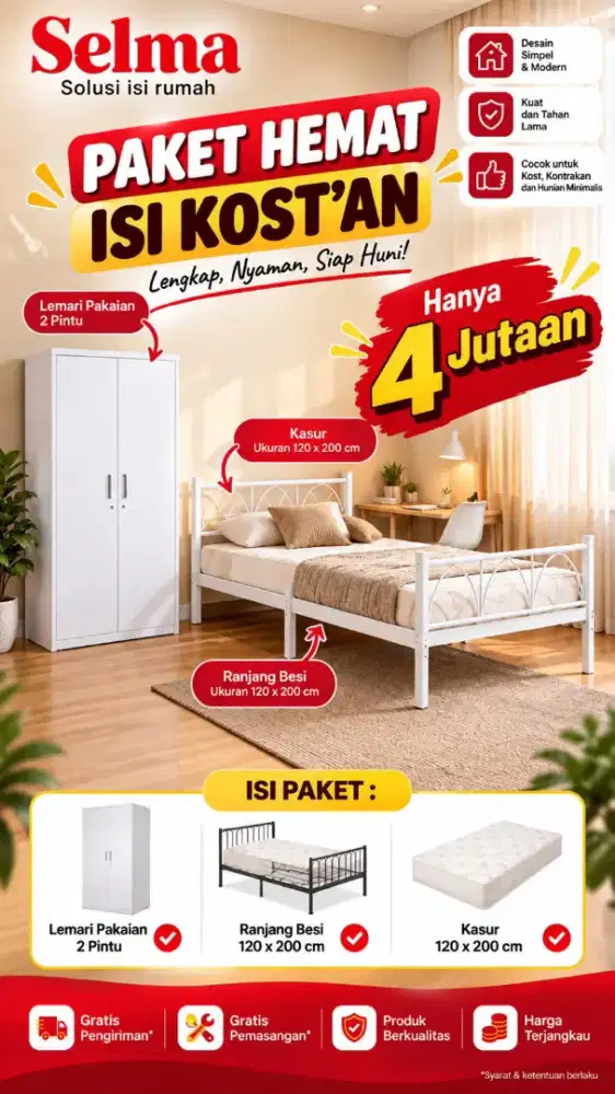Selma set isi kos kosan