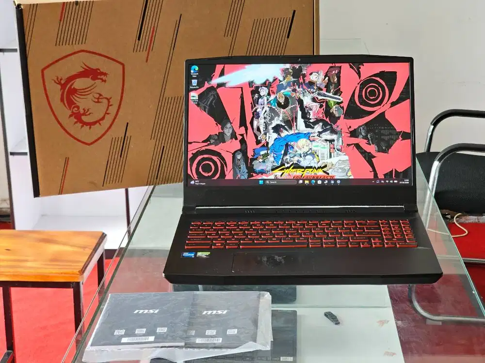 MSI KATANA GF66 11UC intel Core i5 Gen 11 Ram 8 GB Nvidia RTX 3050