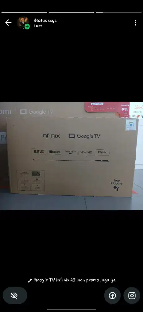 Google TV infinix xiaomi 43 inch
