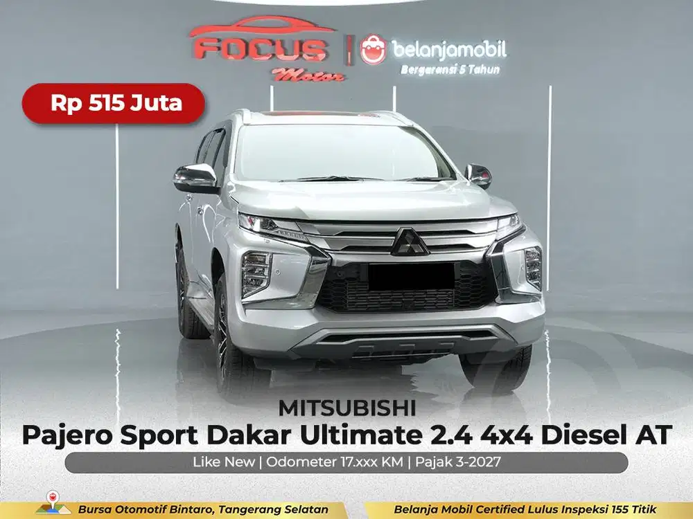 [GARANSI 5TH 4X4] Mitsubishi Pajero Sport Ultimate AT 2022/2023/2024