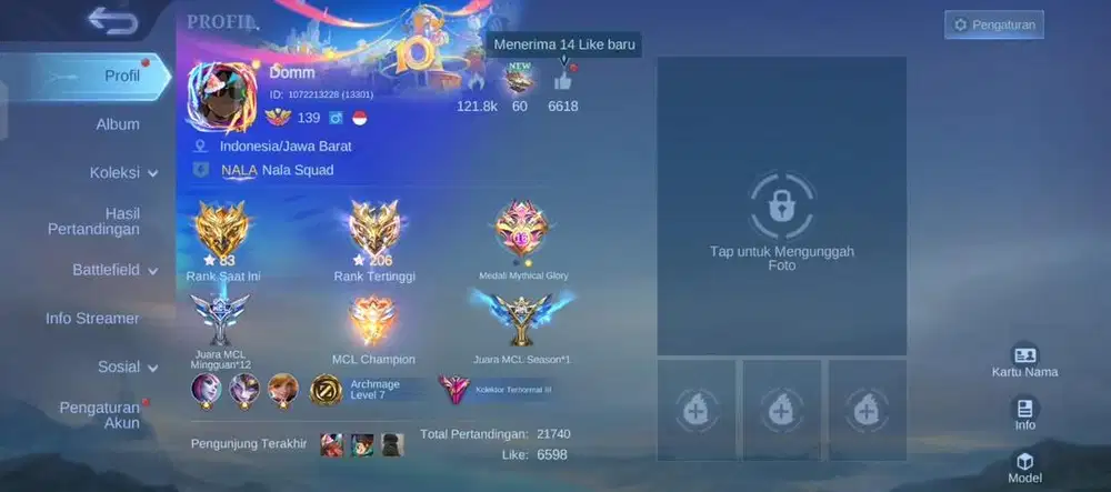 AKUN MLBB EX Imo