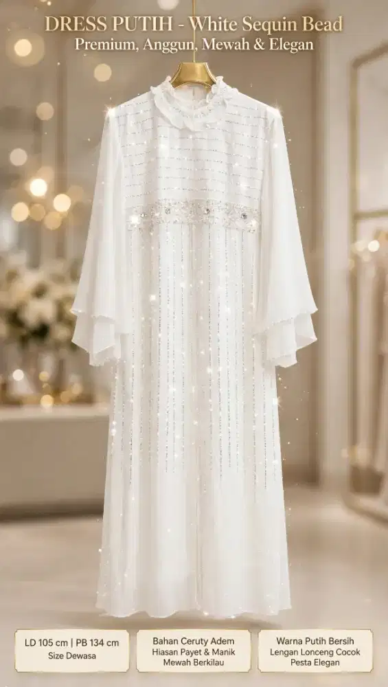 Dress pesta payet