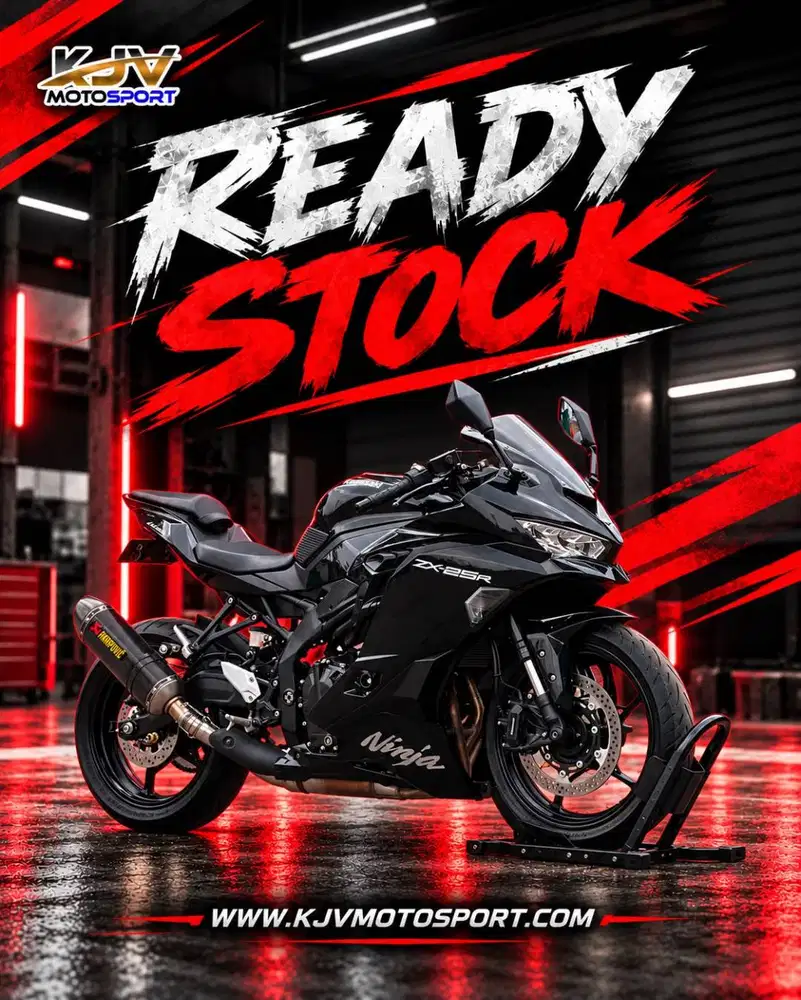 KAWASAKI ZX25R NON ABS TFT 2024 HITAM KM 1K PAJAK PANJANG LIKE NEW