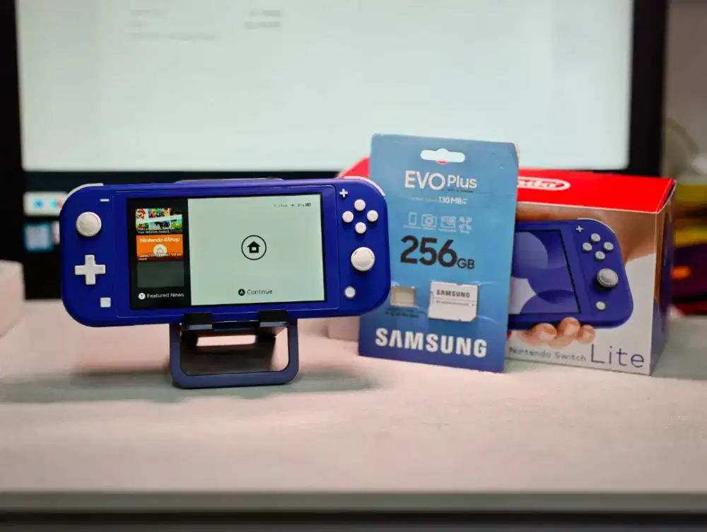 NINTENDO SWITCH LITE BULE 256GB FULLGAME