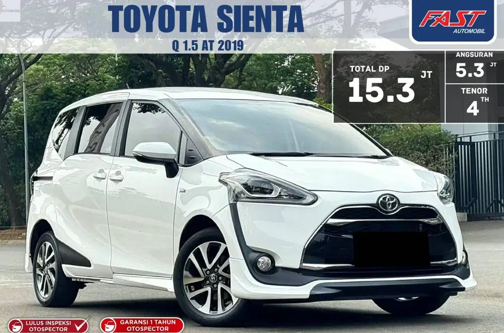 TOYOTA SIENTA Q 2019 1.5 AT LOW KM.59RB ANTIK & PAJAK PANJANG