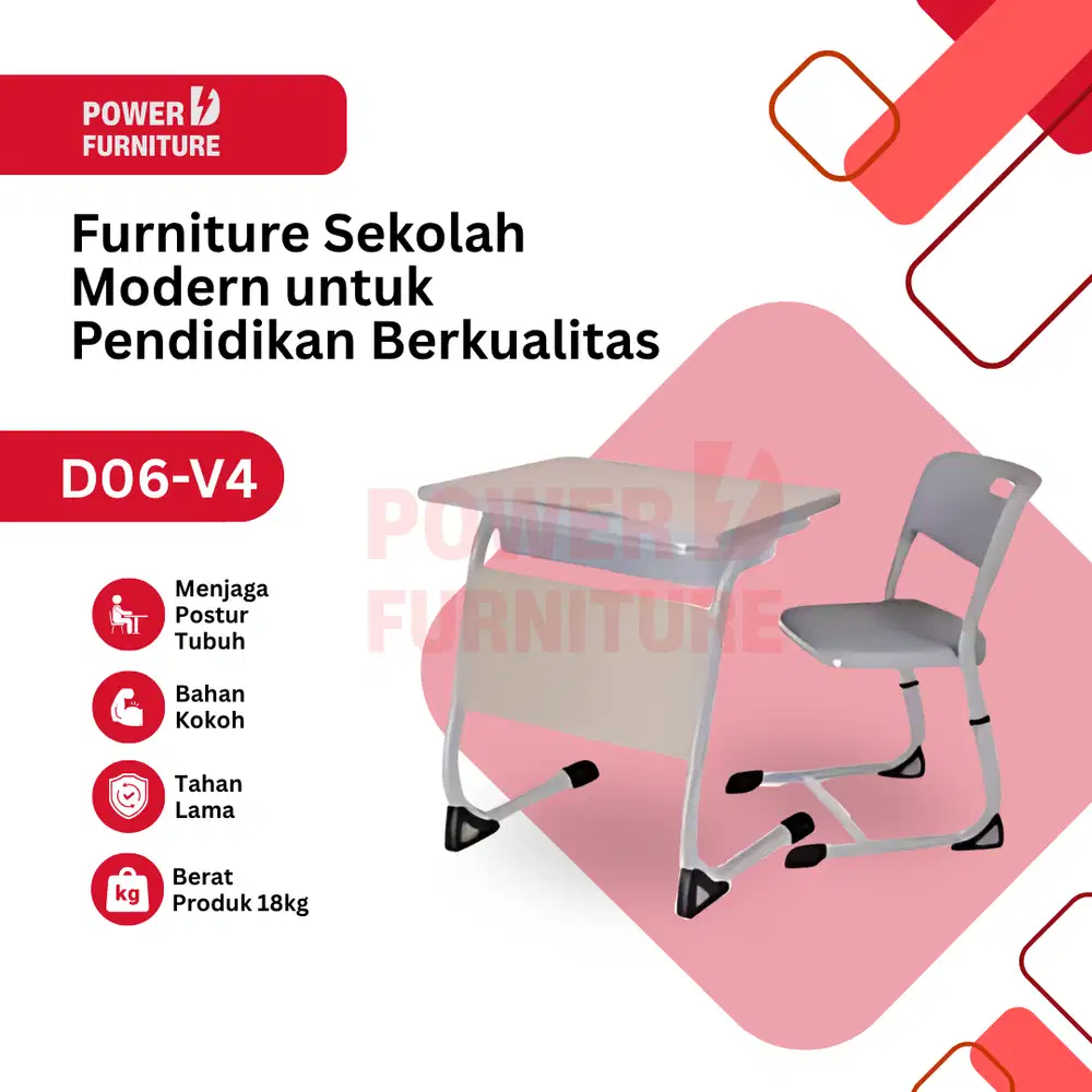 Kursi Siswa D06 V4 - Meja Kursi Sekolah | Meja Siswa Sekolah