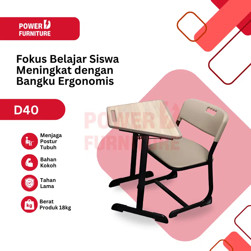 Meja Kursi Sekolah Set Segi Meeting | Bangku Meja Sekolah
