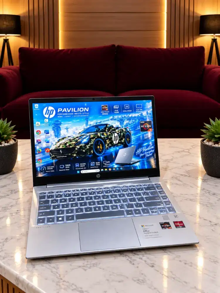 Laptop HP Pavilion 14 Ryzen 5 RAM 16GB SSD 512GB Fullset Like New