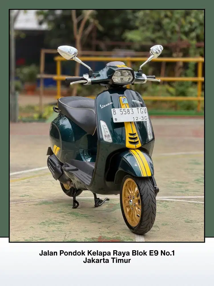 TERMURAH VESPA SPRINT 150 IGET RACING SIXTIES EDITION TAHUN 2020 GREEN