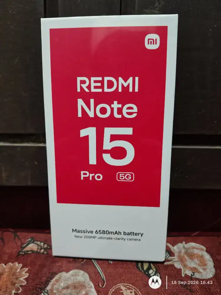 Redmi Note 15 Pro 5g 12/512gb New Garansi Resmi