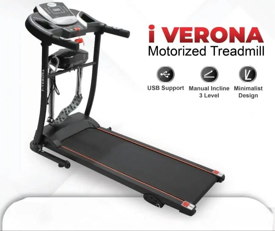 TREADMILL ELEKTRIK VERONA 2 FUNGSI