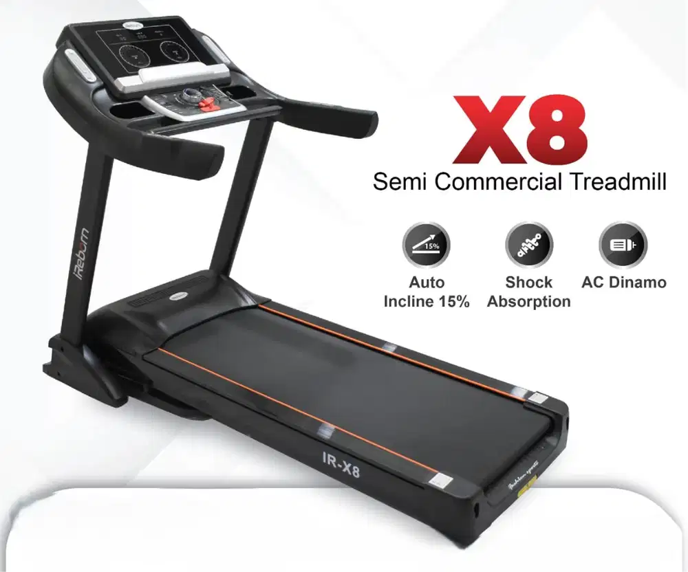 iReborn - Alat Fitness Treadmill Commercial X8