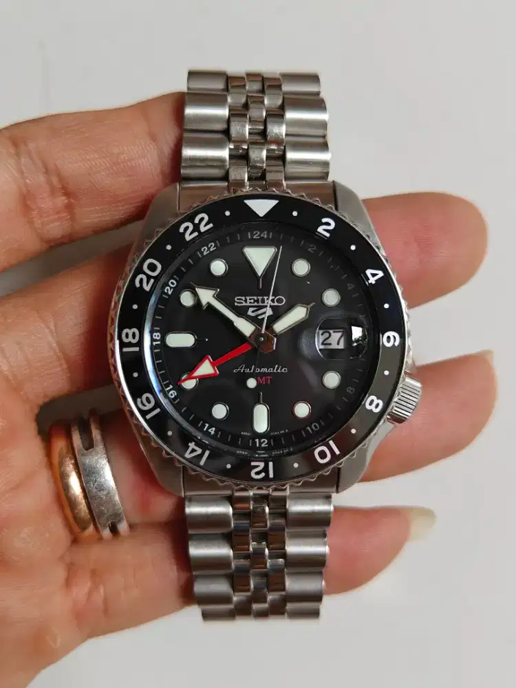 Seiko 5 GMT automatic SSK001K1 original bekas bagus normal semua