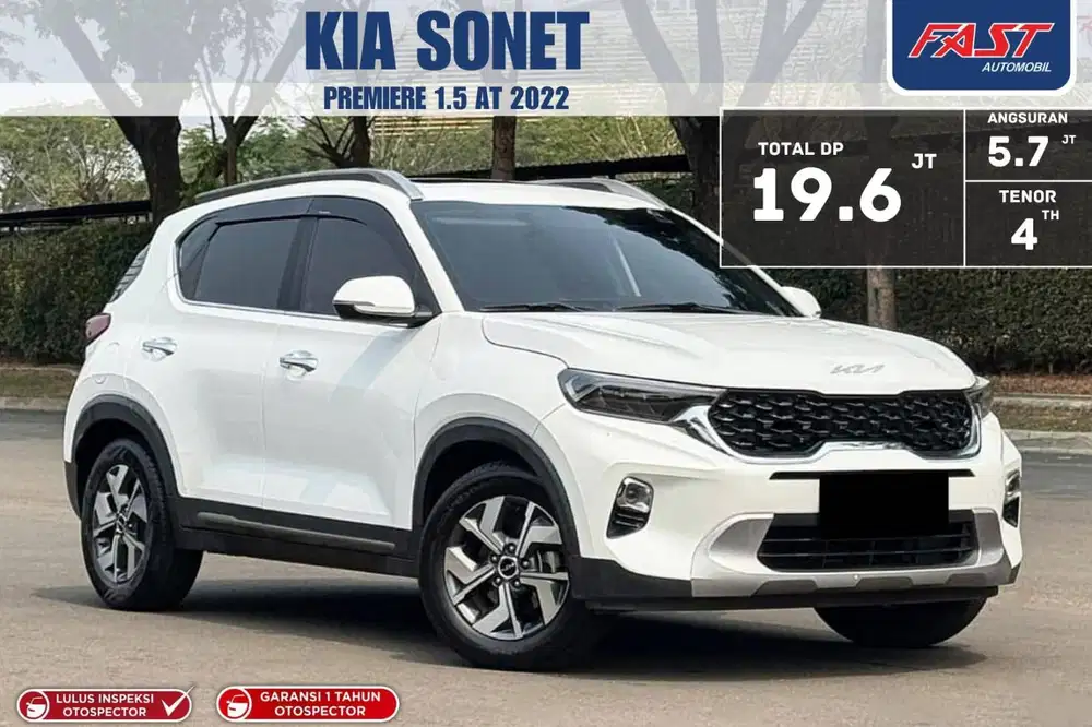 (PAJAK PANJANG) KIA SONET PREMIERE 2022 SUNROOF BOSE LOW KM.57RB