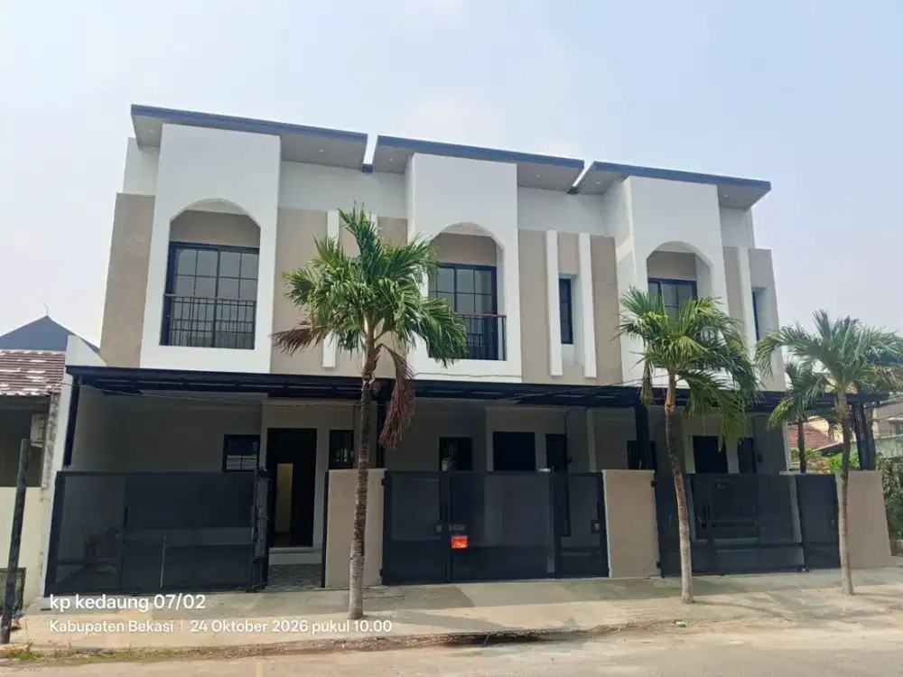 Dijual rumah modern di kota Harapan Indah  Cluster Ifolia (ada 3 unit) Bebas banjir