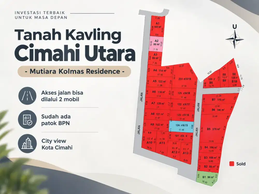 Dijual Kavling di Kolonel Masturi - Dekat Alun-Alun Cimahi