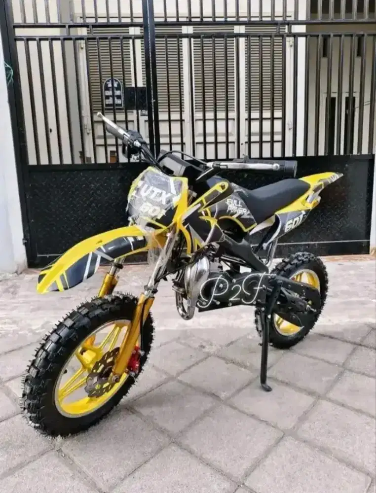 Minitrail Anak terlaris 49cc,mesin 2tak,minyak cmpur,bsa naik BB 50kg