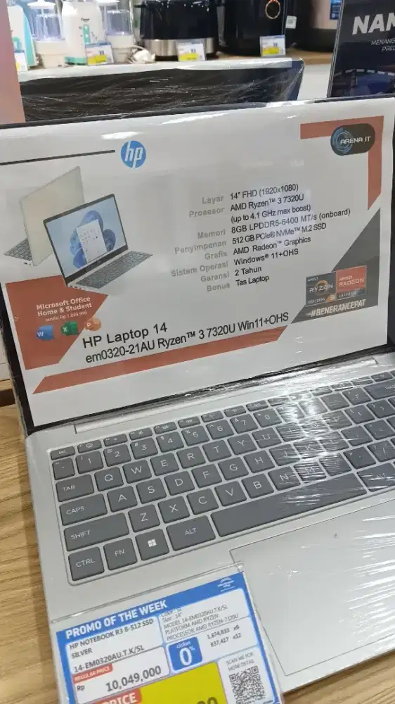 CICILAN HOME CREDIT LAPTOP HP NOTEBOOK R3 8/512GB