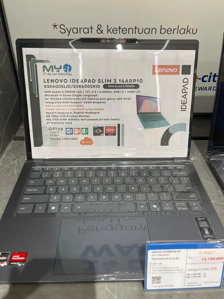 LENOVO NOTEBOOK R5 8/512GB BLUE