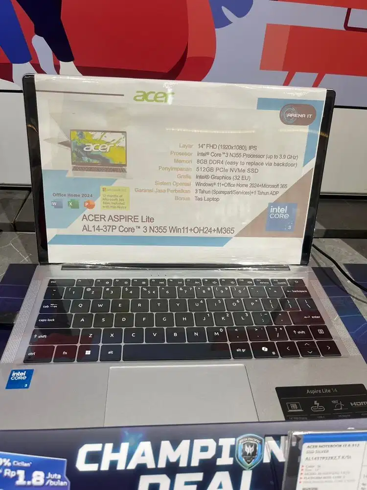 ACER NOTEBOOK 13 8/512GB sSD silver