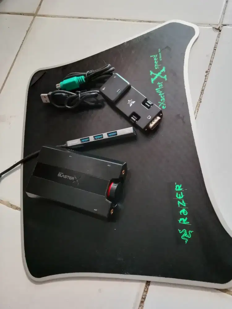 Aksesoris jual sound blaster X kondisi masih layak pakai