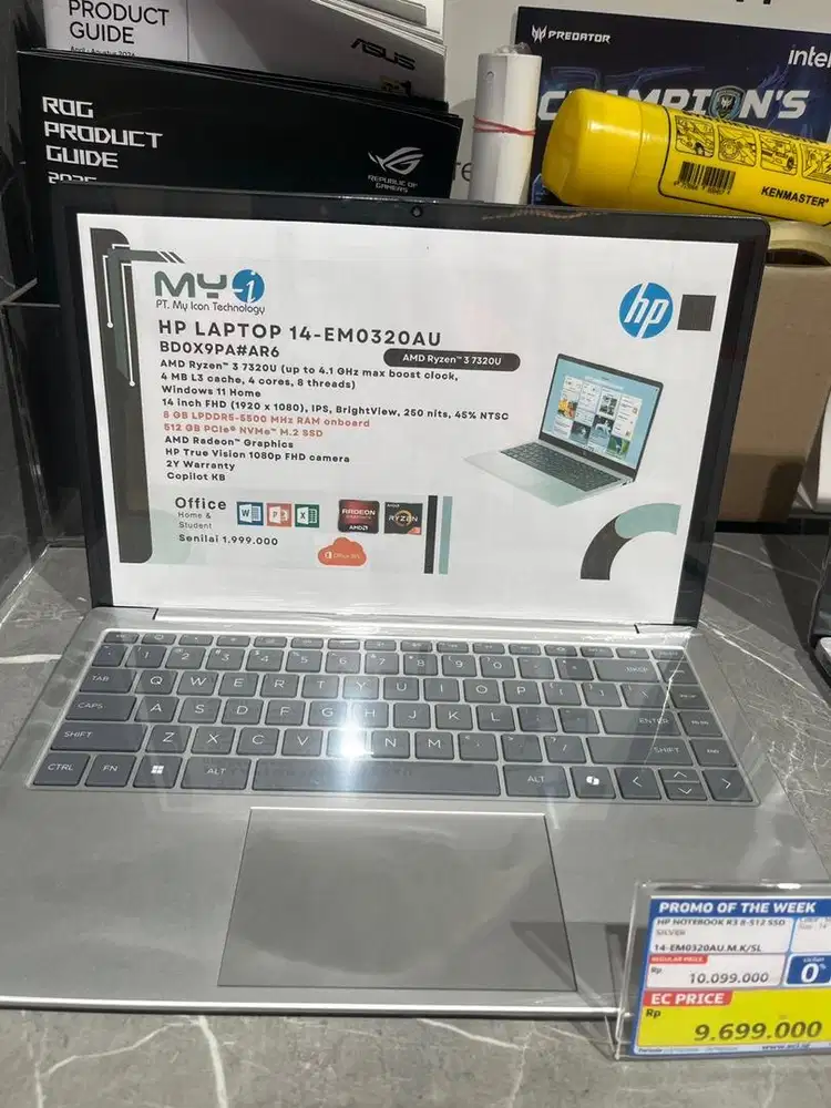 HP notebook 15 8/512GB