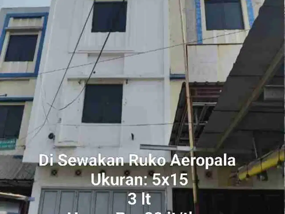 Di Sewakan Ruko 3 lt, Poros Jalan. Jl. Aroepala (Hertasning Baru)
