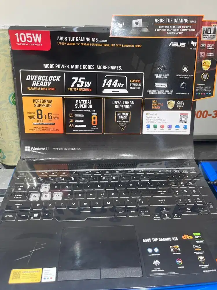 ASUS notebook R7 16/512gb black