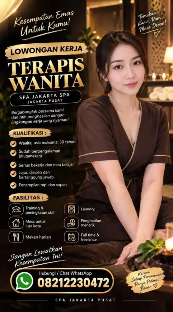 Lowongan Kerja Terapis Spa