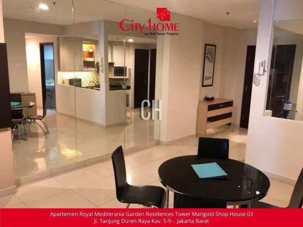 Apartemen 3BR Furnished Central Park Residence, Apartemen di Atas Mall