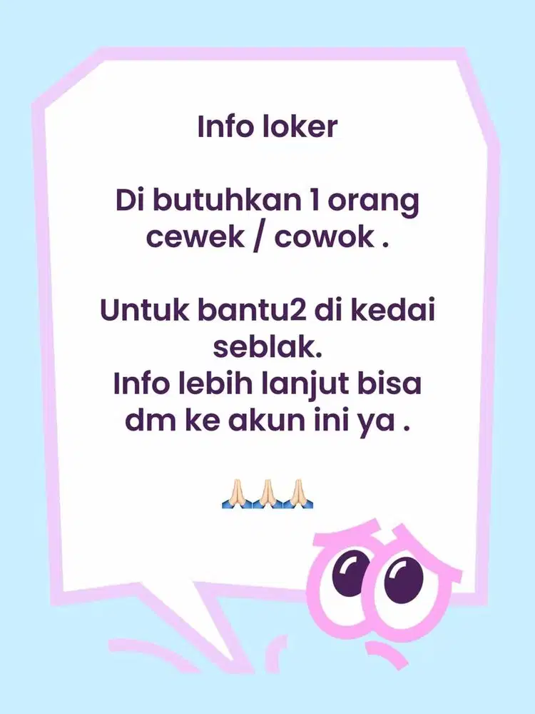 Loker untuk di seblak