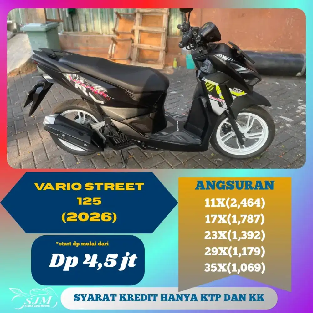 HONDA VARIO STREET 125 2025 PAJAK PANJANG