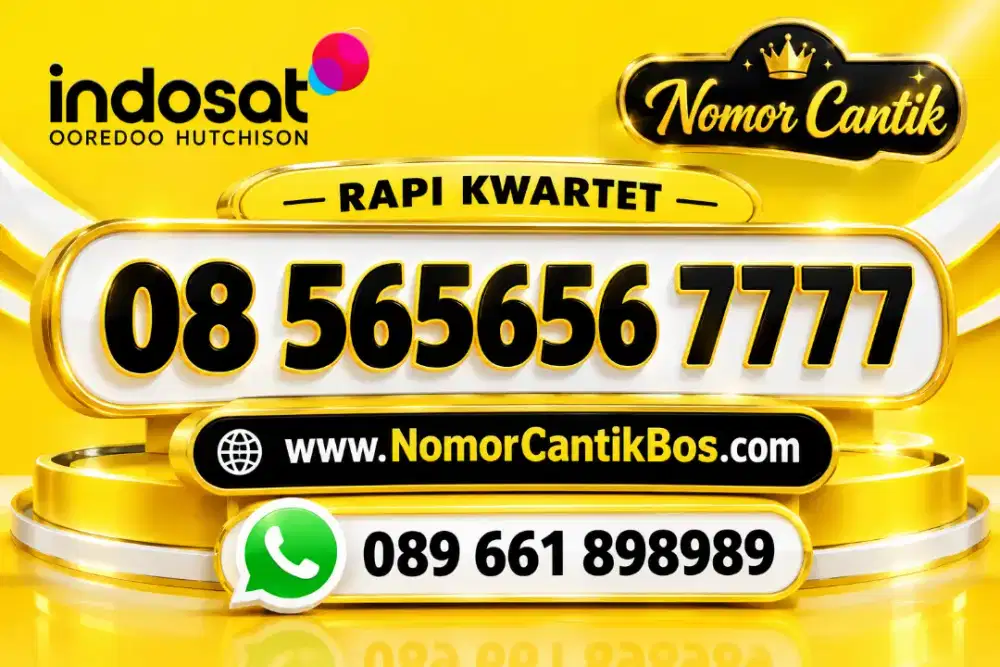 Nomor cantik indosat kwartet rapi