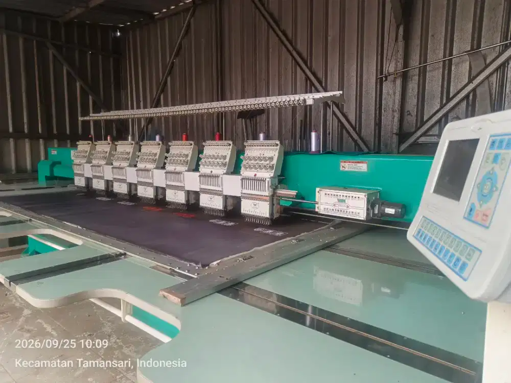 Mesin BORDIR 7 kepala 1000rpm High Speed