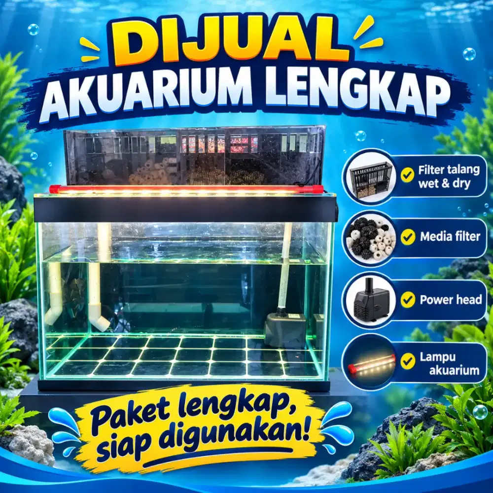 Akuarium full set 60x30x40