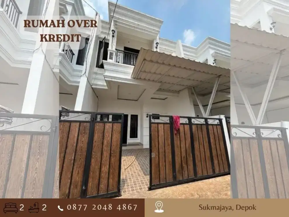 Rumah Over Kredit 2LT 98JT dkt alun alun GDC Depok di Sukmajaya