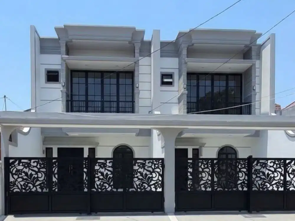 Rumah Baru SUTOREJO PRIMA New American Style, One Gate System, ada 2 unit, Row jln 3,5 mbl Free Tandon dan pompa